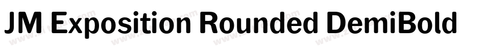 JM Exposition Rounded DemiBold字体转换